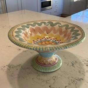 Mackenzie Childs Footed Bowl